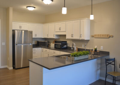 1 Bedroom Senior Living Apartment Kitchen
